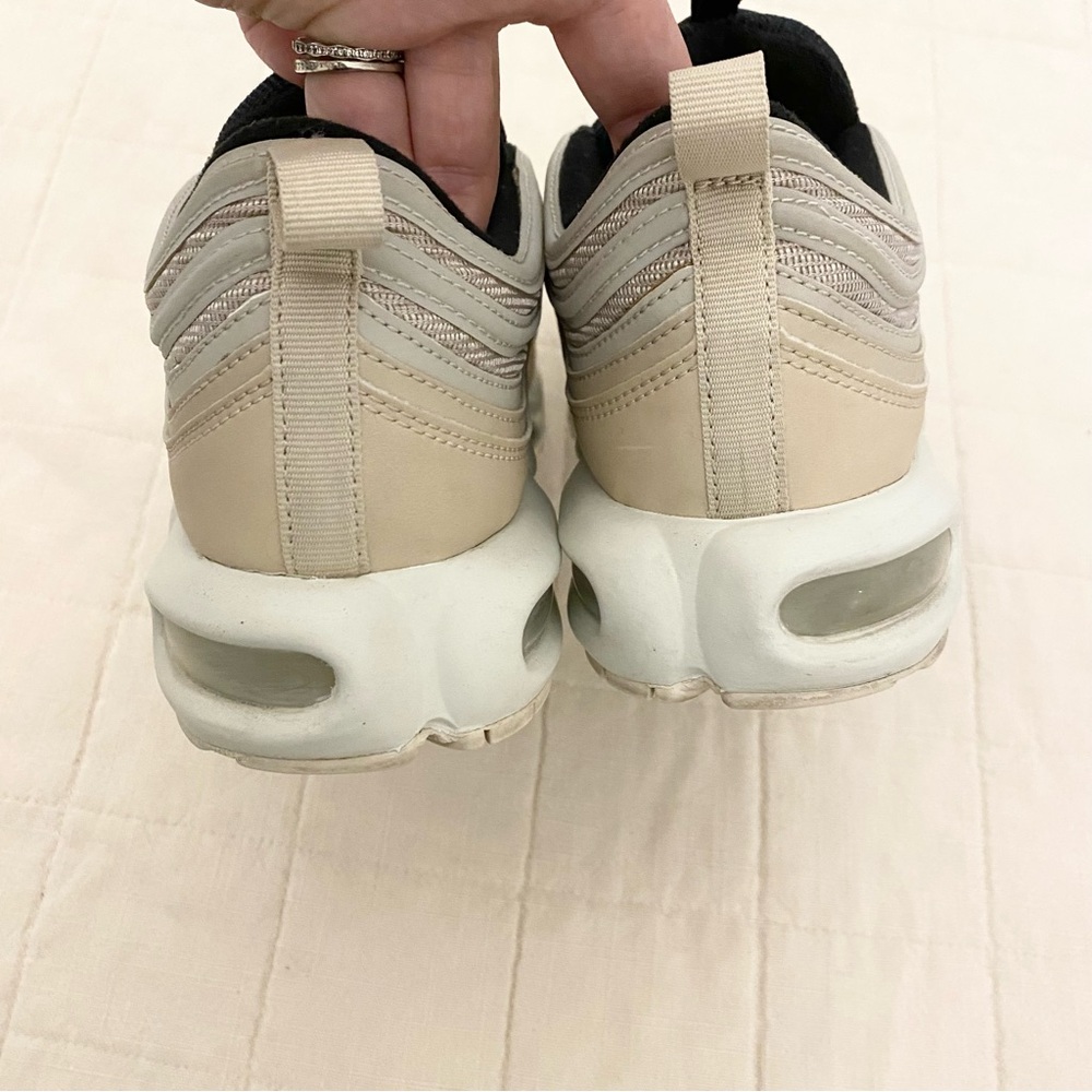 Nike Air Max 97 Black and Cream Shoes - Picture 4 of 9
